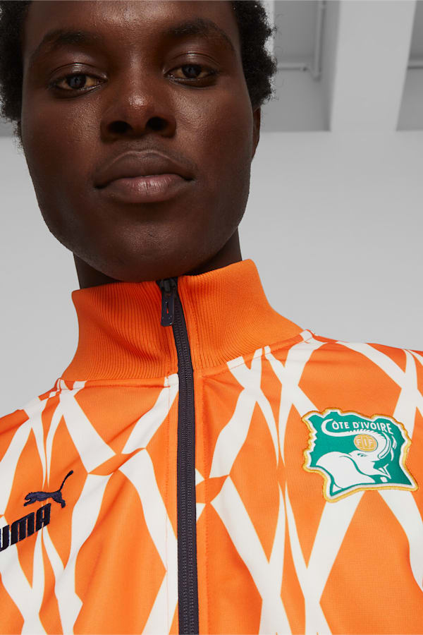 Ivory Coast FtblCulture Track Jacket Men, GOLDEN POPPY, extralarge