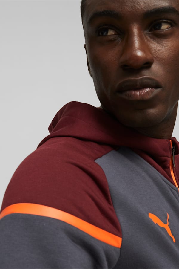 Manchester City Football Casuals Hooded Jacket, Strong Gray-Aubergine, extralarge-GBR