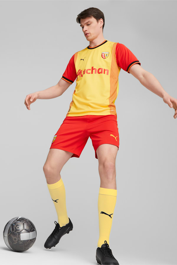 RC Lens 23/24 Home Jersey Men, Pelé Yellow-PUMA Red, extralarge