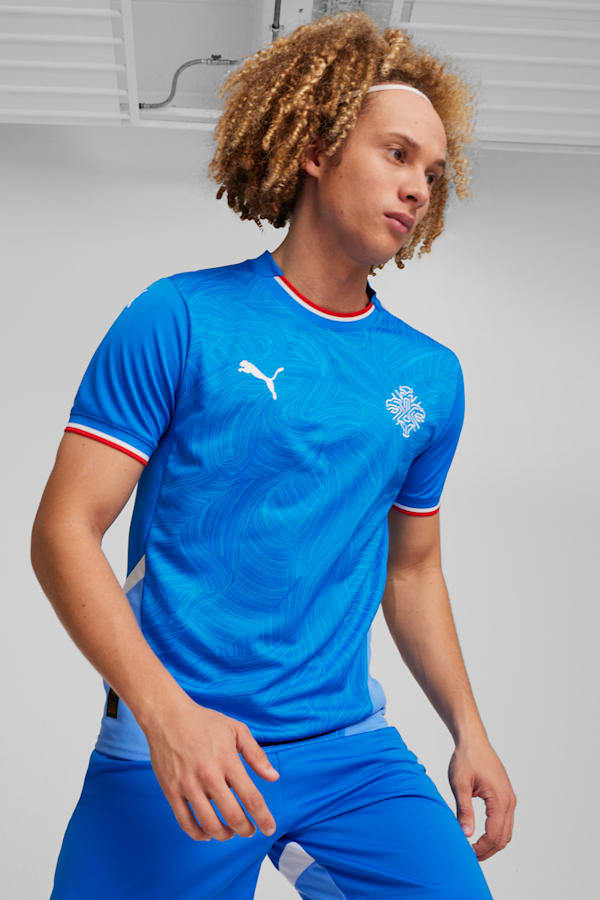 Iceland 2024 Home Jersey Men, Racing Blue-PUMA White, extralarge