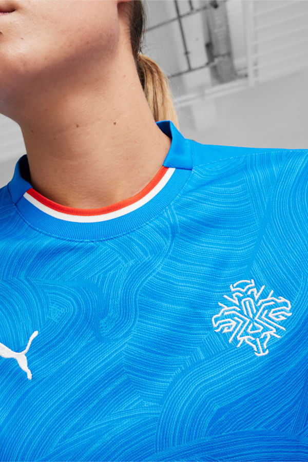 Iceland 2024 Home Jersey Women, Racing Blue-PUMA White, extralarge