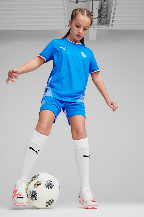 Iceland 2024 Youth Home Football Jersey, Racing Blue-PUMA White, extralarge