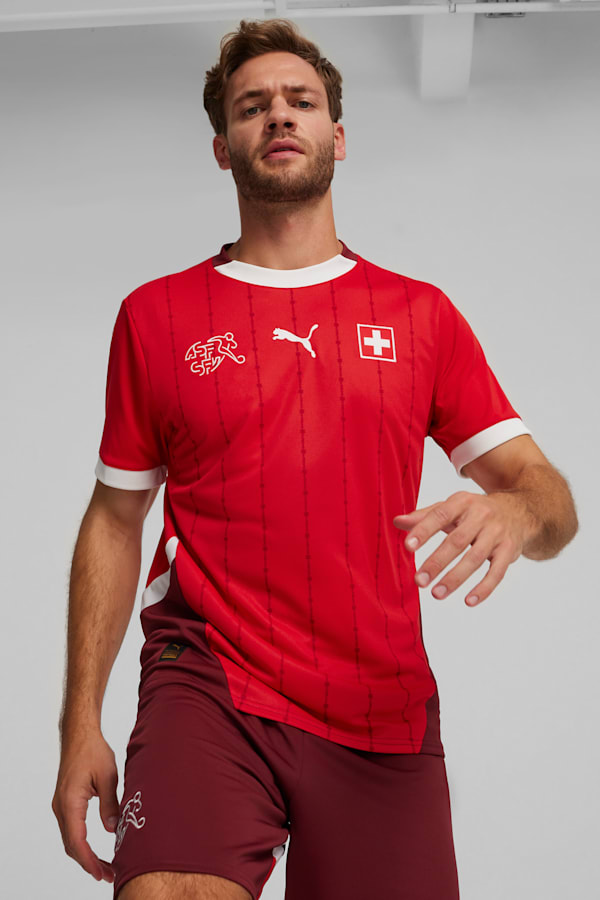 Switzerland 2024 Home Jersey Men, PUMA Red-Team Regal Red, extralarge