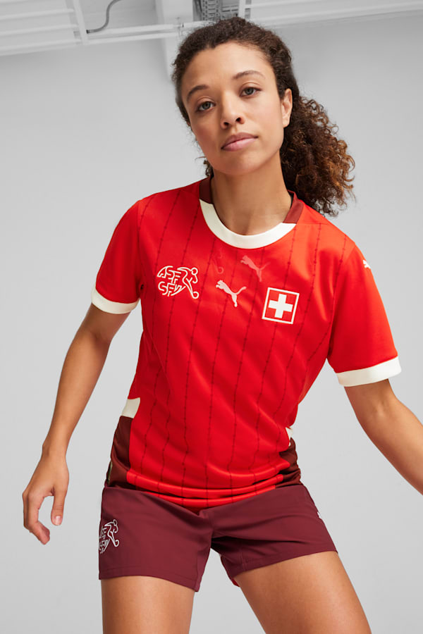 Switzerland 2024 Home Jersey Women, PUMA Red-Team Regal Red, extralarge