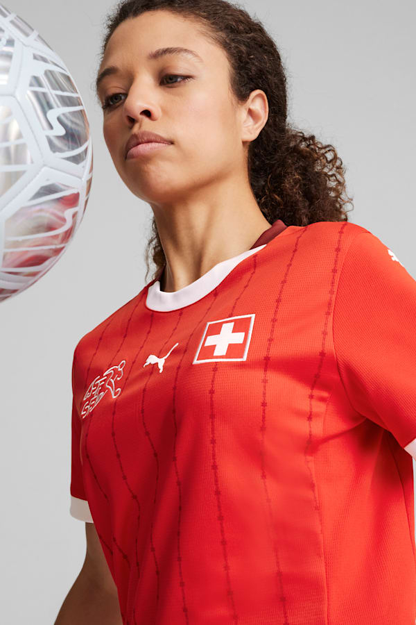 Switzerland 2024 Home Jersey Women, PUMA Red-Team Regal Red, extralarge