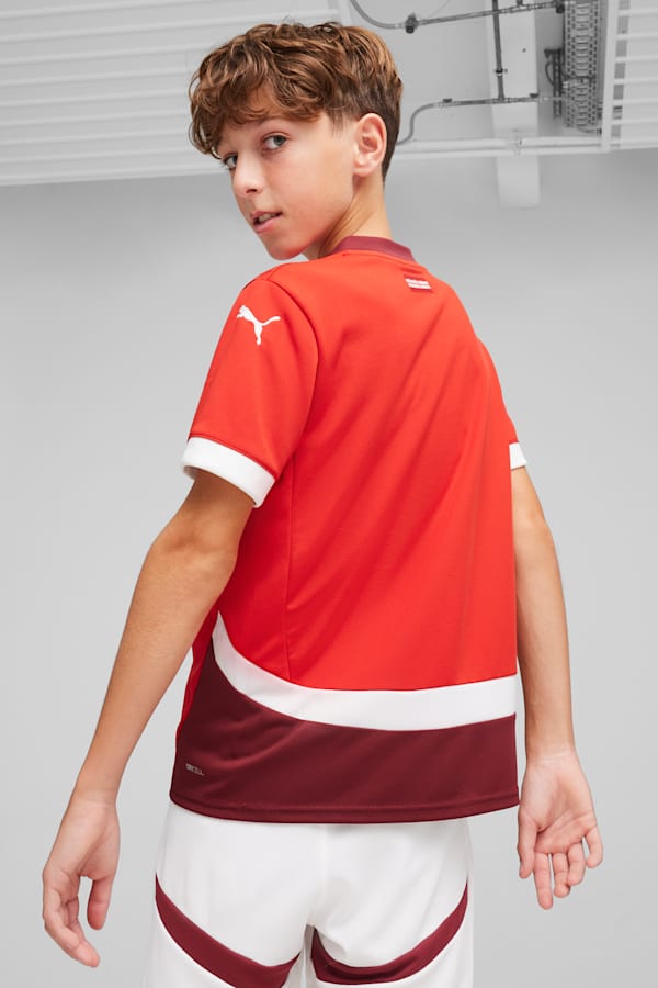 Switzerland 2024 Home Jersey Youth, PUMA Red-Team Regal Red, extralarge