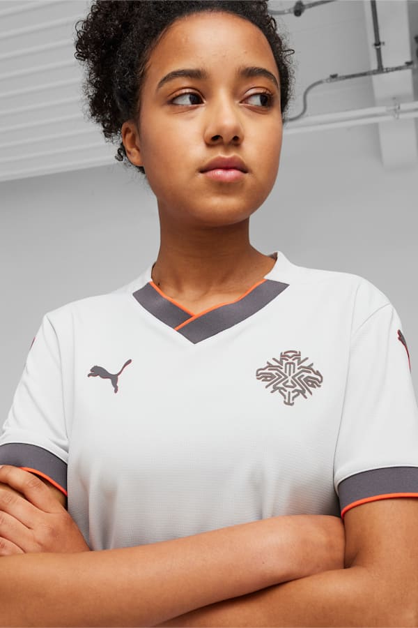 Iceland 2024 Away Jersey Youth, Ash Gray-Warm Earth, extralarge