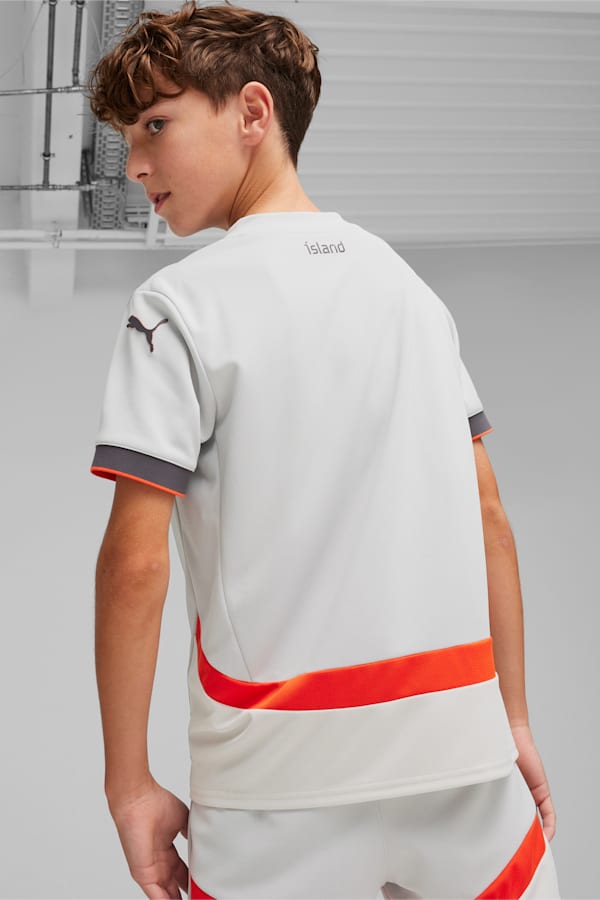 Iceland 2024 Away Jersey Youth, Ash Gray-Warm Earth, extralarge