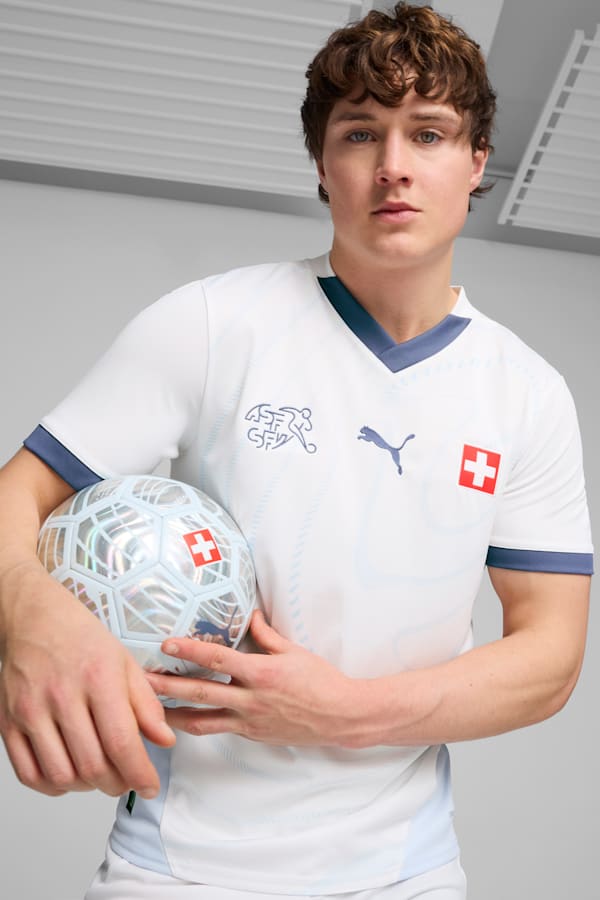 Switzerland 2024 Away Jersey Men, PUMA White-Icy Blue, extralarge