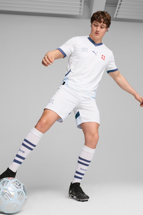 Switzerland 2024 Away Jersey Men, PUMA White-Icy Blue, extralarge