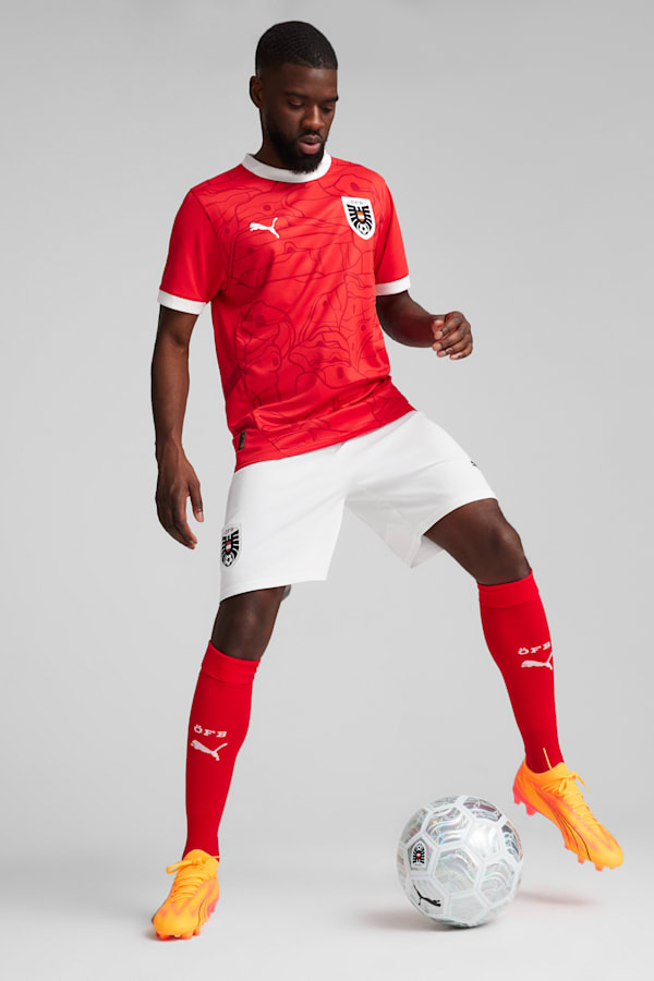 Austria 2024 Home Jersey Men, PUMA Red-Chili Pepper, extralarge