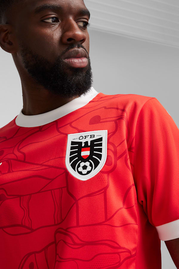 Austria 2024 Home Jersey Men, PUMA Red-Chili Pepper, extralarge