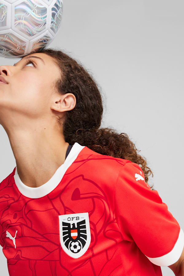 Austria 2024 Home Jersey Women, PUMA Red-Chili Pepper, extralarge