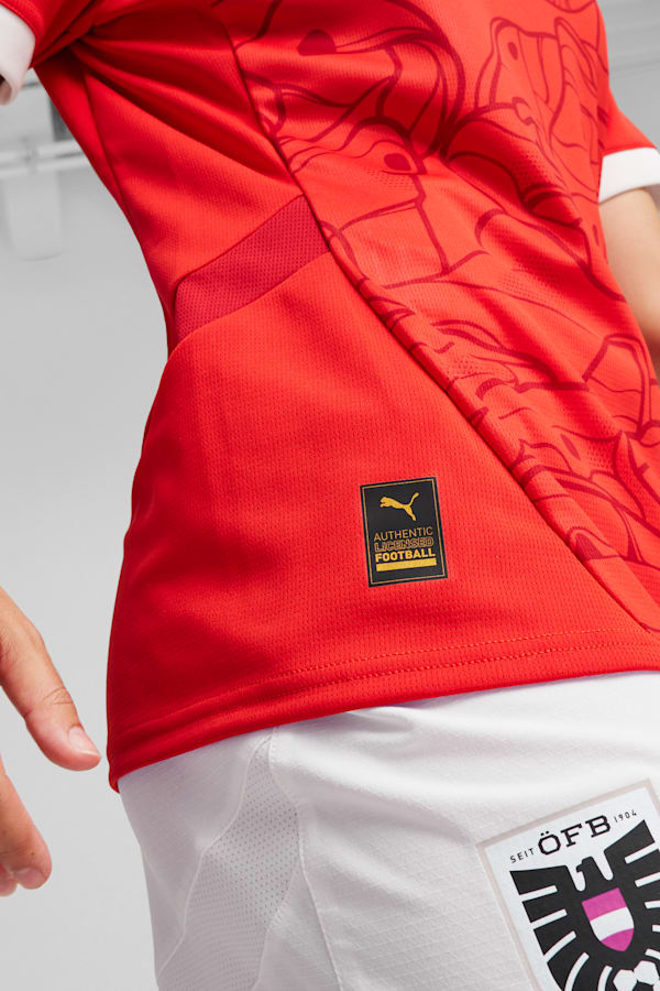 Austria 2024 Home Jersey Women, PUMA Red-Chili Pepper, extralarge