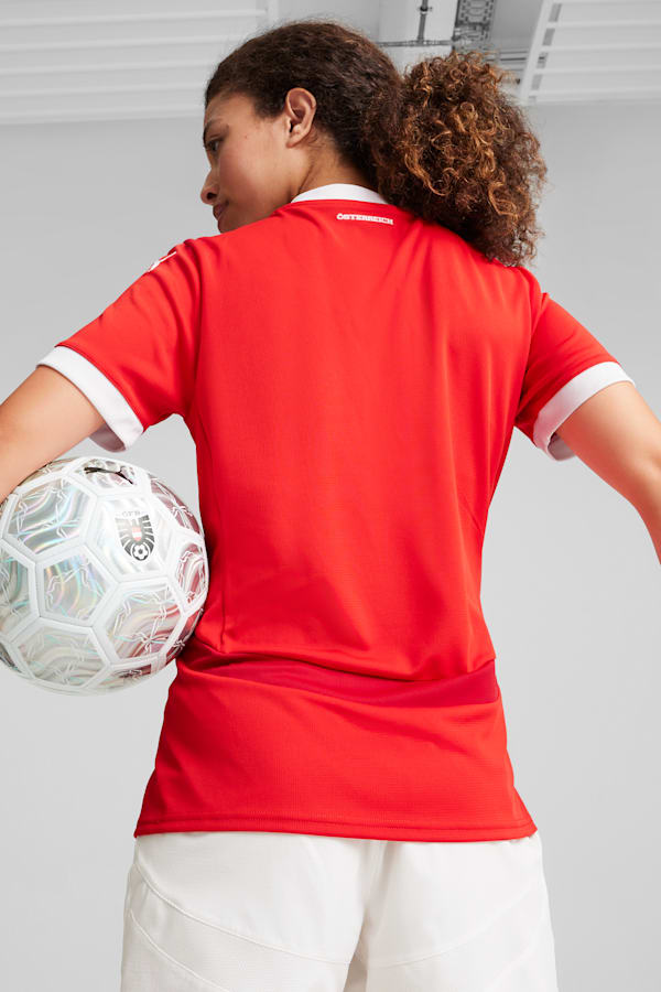 Austria 2024 Home Jersey Women, PUMA Red-Chili Pepper, extralarge