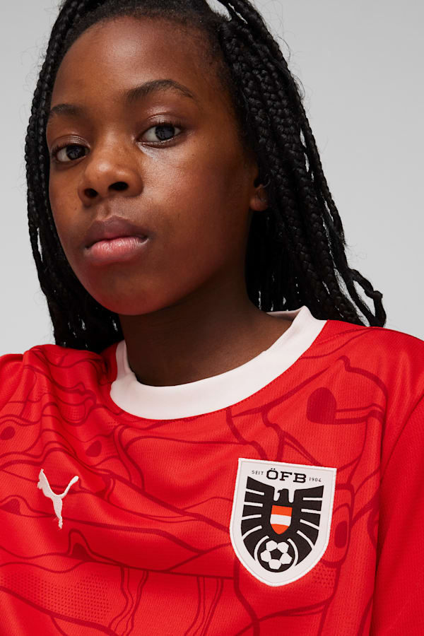 Austria 2024 Home Jersey Youth, PUMA Red-Chili Pepper, extralarge