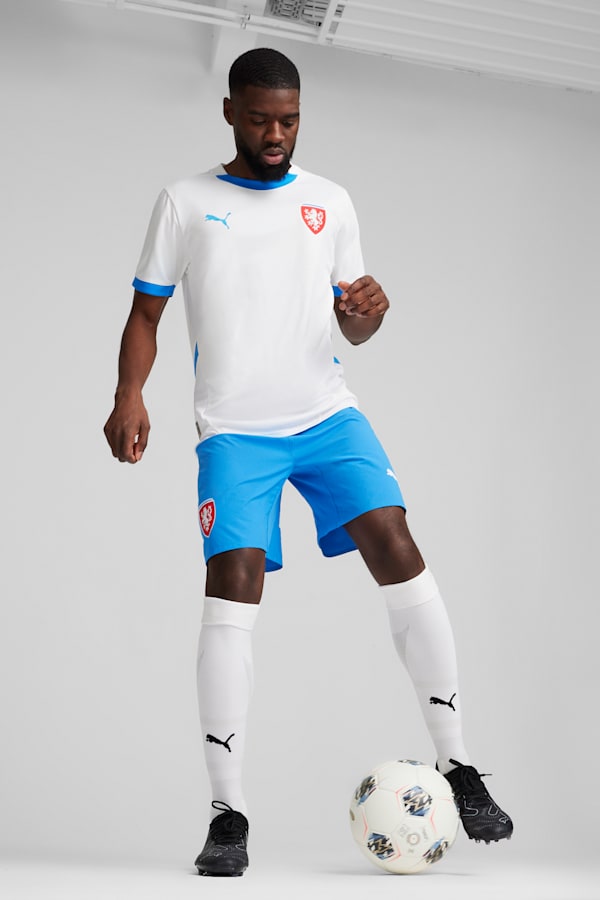 Czech Republic 2024 Away Jersey Men, PUMA White-Ignite Blue, extralarge