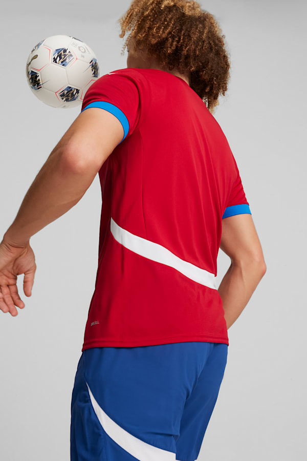 Serbia 2024 Home Jersey Men, Dark Cherry-PUMA Team Royal, extralarge
