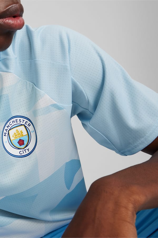 Manchester City Pre-match Jersey, Silver Sky-Lake Blue, extralarge