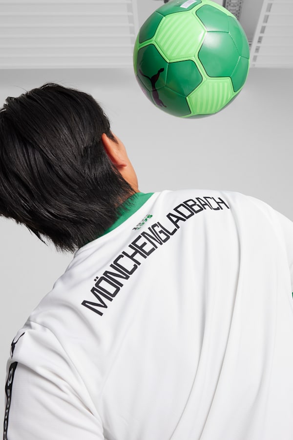 Borussia Mönchengladbach 24/25 Home Jersey Men, PUMA White-Archive Green, extralarge