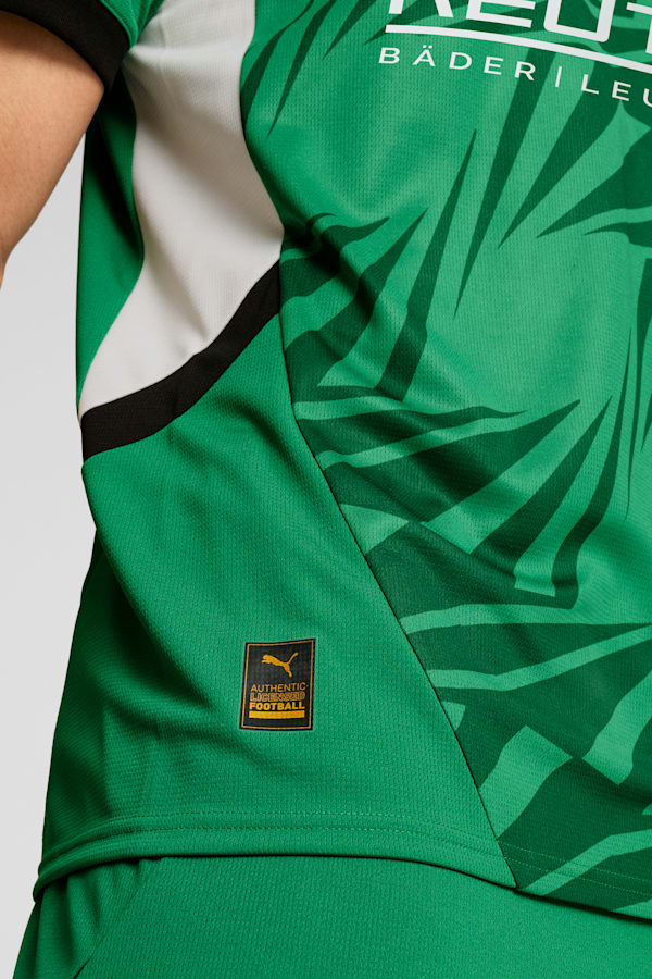 Borussia Mönchengladbach 24/25 Away Jersey Men, Archive Green-PUMA White, extralarge