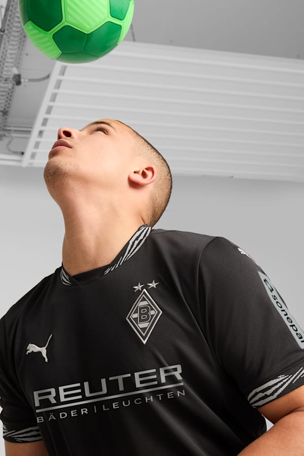 Borussia Mönchengladbach 24/25 Third Jersey Men, PUMA Black-Puma Aged Silver, extralarge