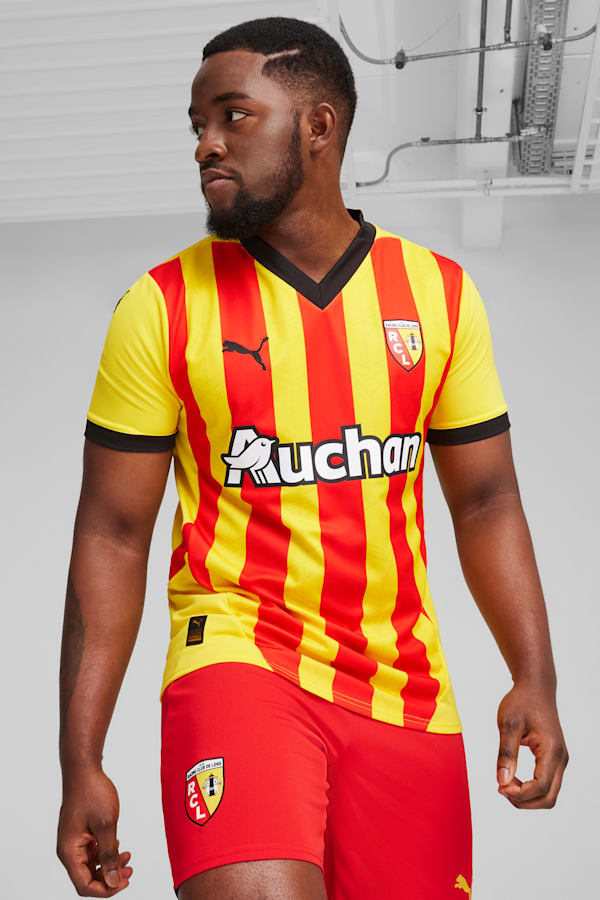 RC Lens 24/25 Home Jersey Men, Pelé Yellow-PUMA Red, extralarge