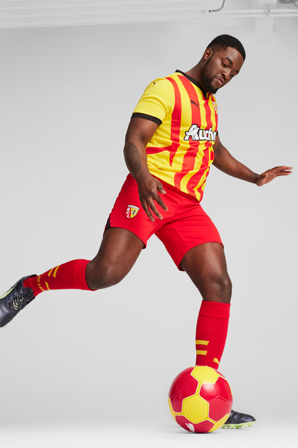 RC Lens 24/25 Home Jersey Men, Pelé Yellow-PUMA Red, extralarge