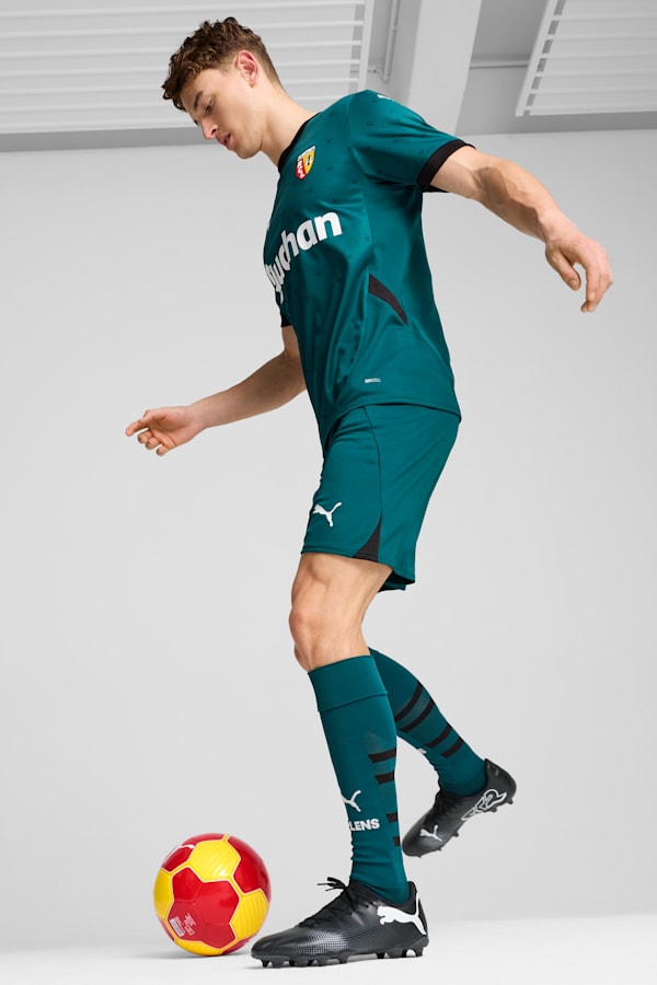 RC Lens 24/25 Away Jersey Men, Varsity Green-PUMA Black, extralarge