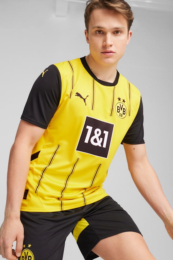 Borussia Dortmund 24/25 Home Jersey Men, Faster Yellow-PUMA Black, extralarge