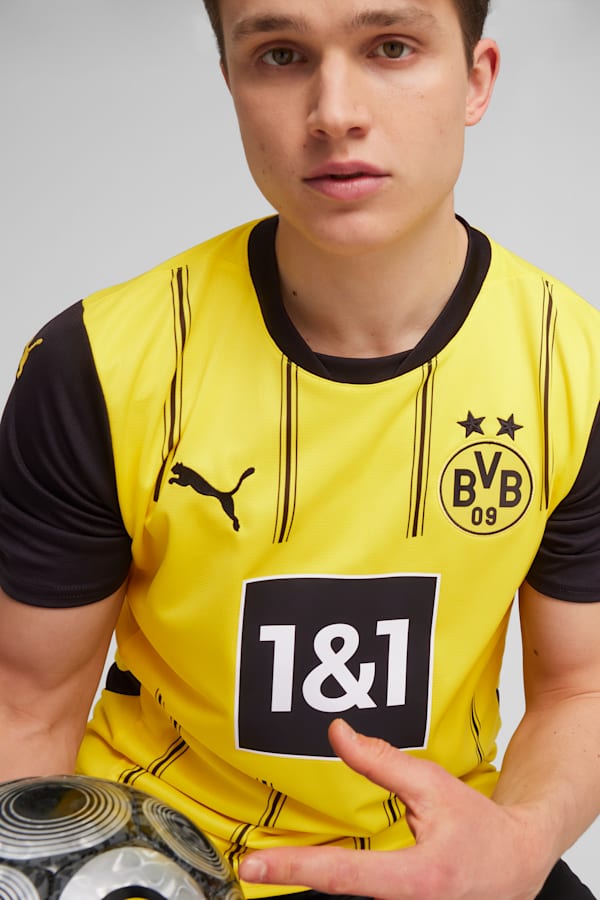 Borussia Dortmund 24/25 Home Jersey Men, Faster Yellow-PUMA Black, extralarge