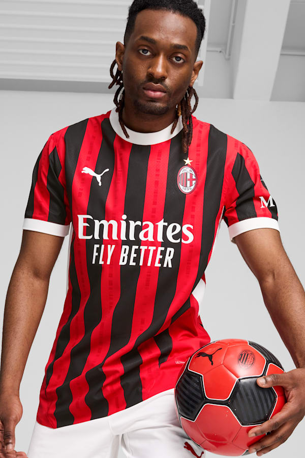 AC Milan 24/25 Authentic Home Jersey Men, For All Time Red-PUMA Black, extralarge