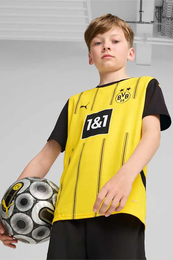 Borussia Dortmund 24/25 Home Jersey Youth, Faster Yellow-PUMA Black, extralarge
