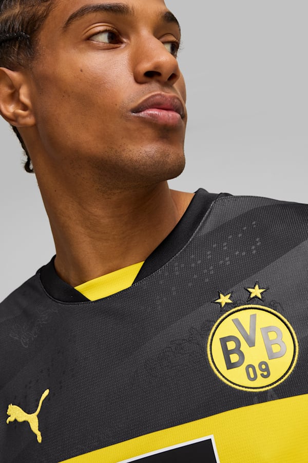 Borussia Dortmund 24/25 Away Jersey Men, PUMA Black-Faster Yellow, extralarge