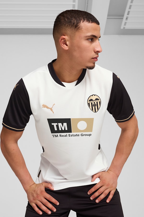 Valencia CF 24/25 Home Jersey Men, PUMA White-PUMA Black, extralarge