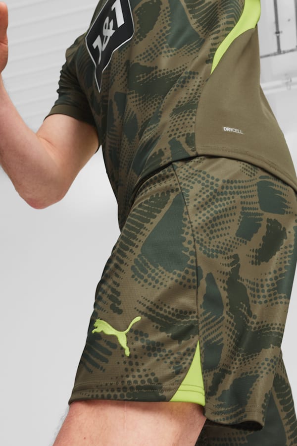 Borussia Dortmund 24/25 Goalkeeper Shorts Men, Olive Drab-Myrtle, extralarge