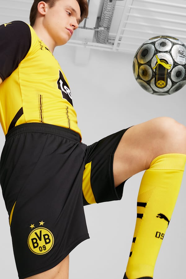 Borussia Dortmund 24/25 Shorts Men, PUMA Black-Faster Yellow, extralarge