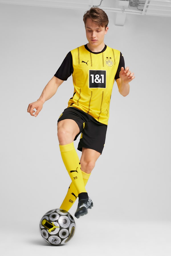 Borussia Dortmund 24/25 Shorts Men, PUMA Black-Faster Yellow, extralarge