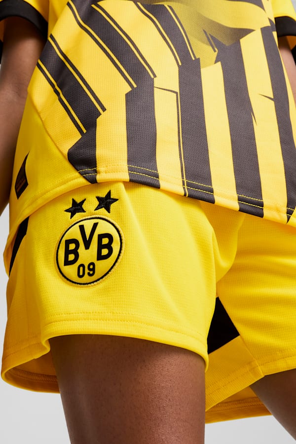 Borussia Dortmund 24/25 Shorts Youth, Faster Yellow-PUMA Black, extralarge