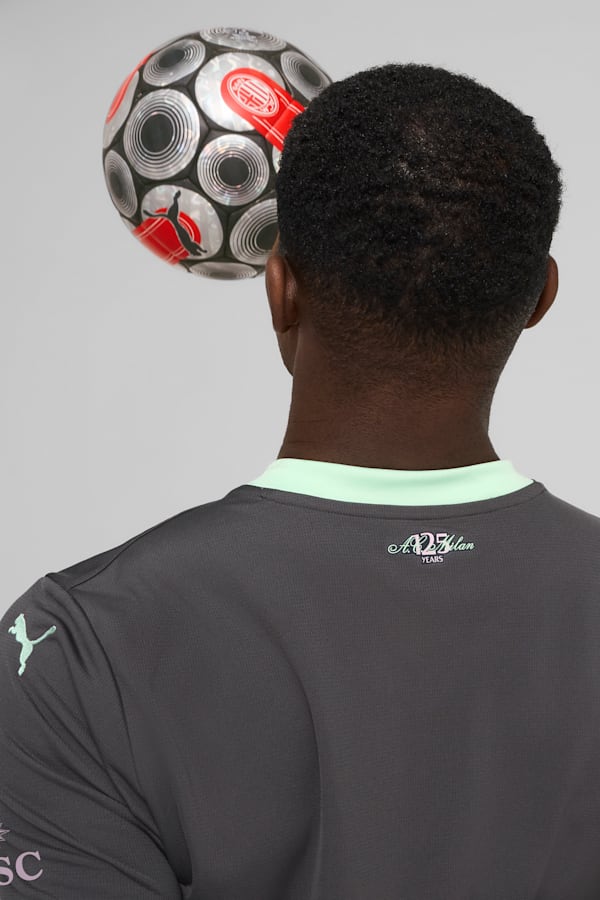 AC Milan 24/25 Third Jersey Men, Shadow Gray-Fresh Mint, extralarge