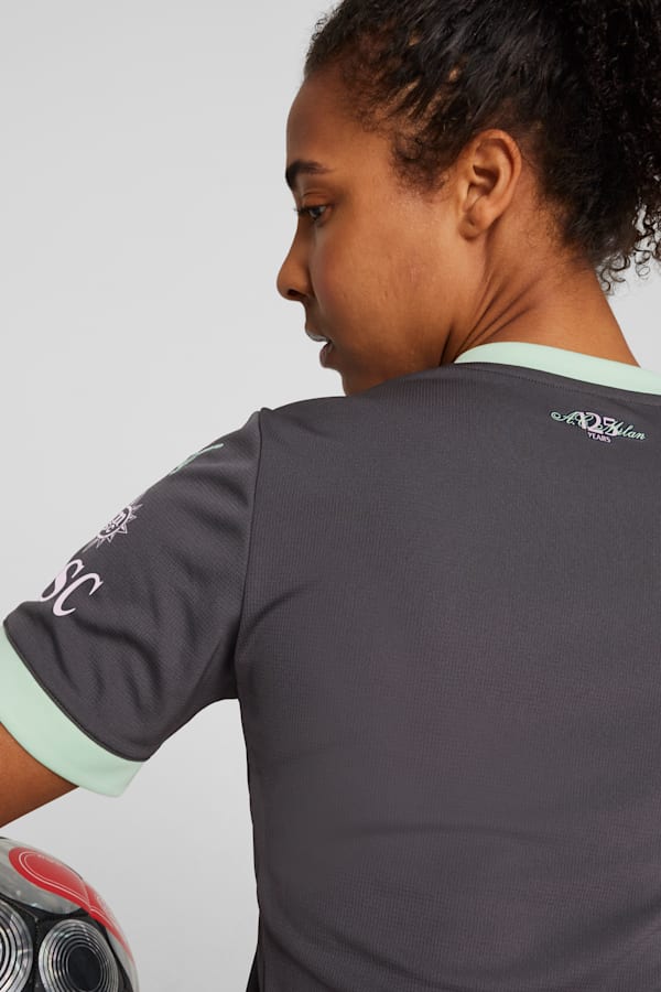AC Milan 24/25 Third Jersey Women, Shadow Gray-Fresh Mint, extralarge