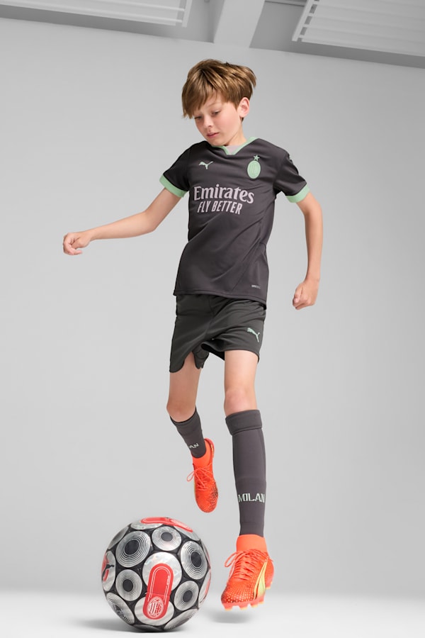 AC Milan 24/25 Third Jersey Youth, Shadow Gray-Fresh Mint, extralarge