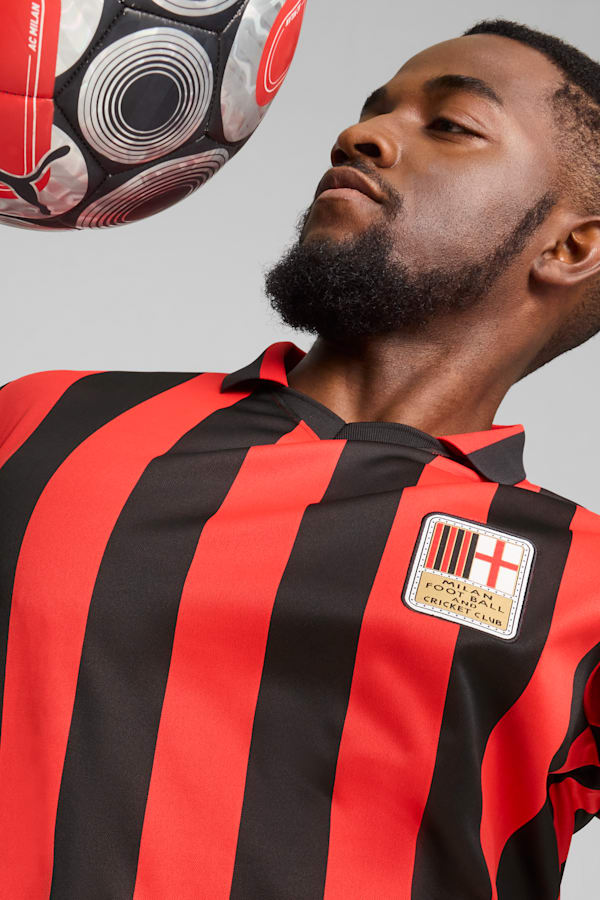 AC Milan 125th Anniversary Authentic Jersey Men, PUMA Black-For All Time Red, extralarge
