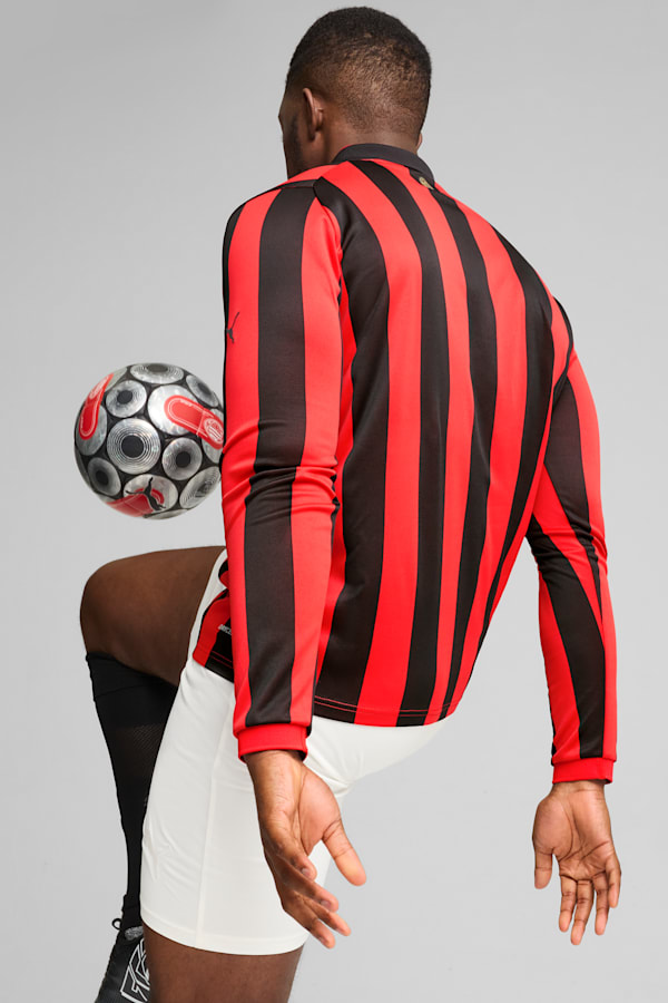 AC Milan 125th Anniversary Authentic Jersey Men, PUMA Black-For All Time Red, extralarge