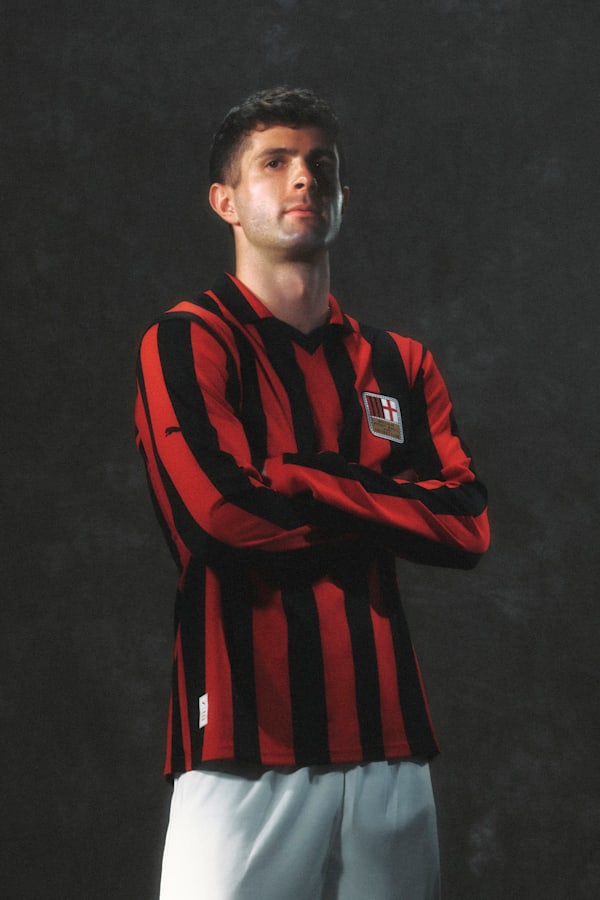 AC Milan 125th Anniversary Authentic Jersey Men, PUMA Black-For All Time Red, extralarge