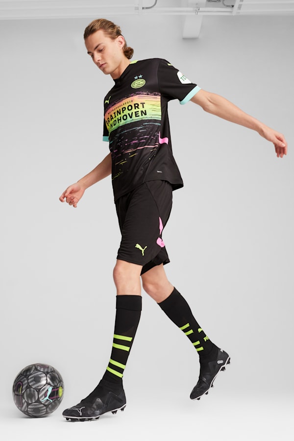 PSV Eindhoven 24/25 Away Jersey Men, PUMA Black-Yellow Alert, extralarge