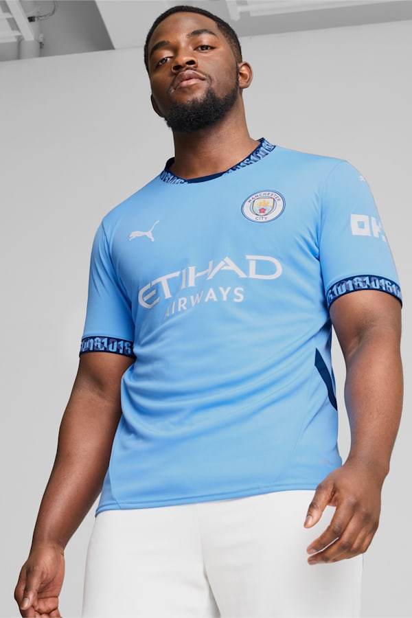 Manchester City 24/25 Home Jersey Men, Team Light Blue-Marine Blue, extralarge