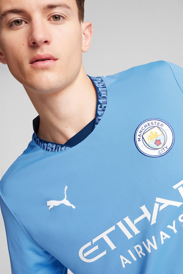 Manchester City 24/25 Home Long Sleeve Jersey Men, Team Light Blue-Marine Blue, extralarge-GBR