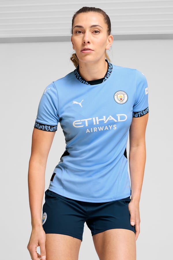 Manchester City 24/25 Home Jersey Women, Team Light Blue-Marine Blue, extralarge