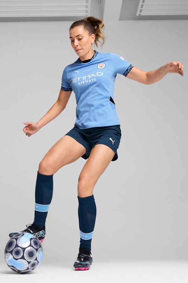 Manchester City 24/25 Home Jersey Women, Team Light Blue-Marine Blue, extralarge